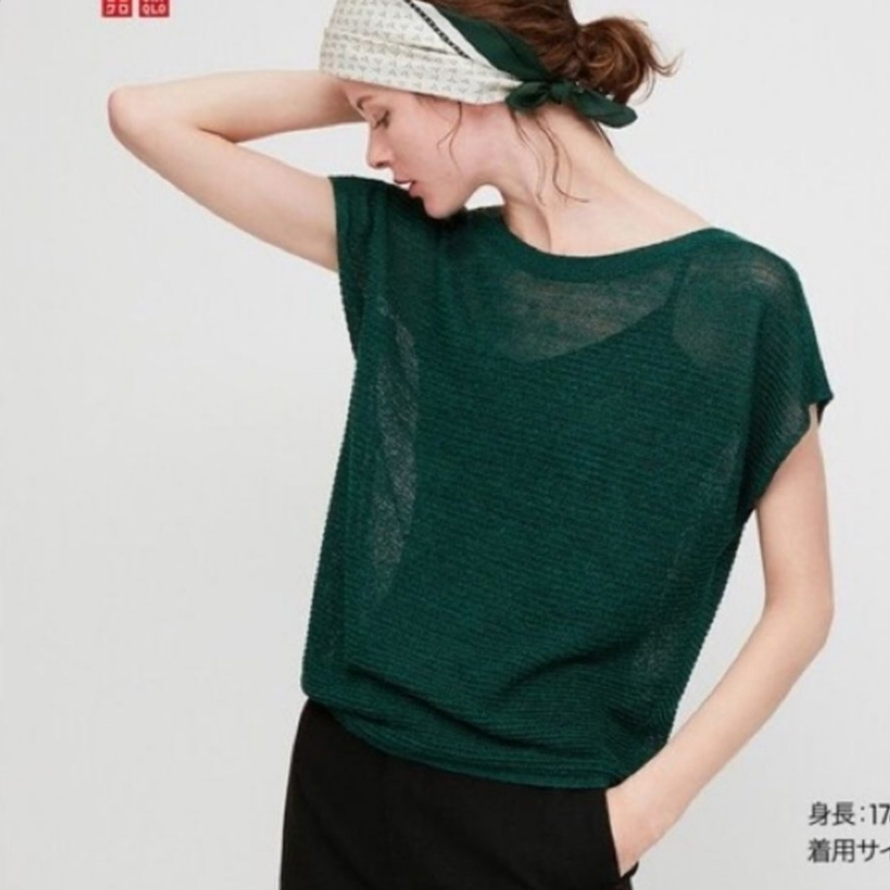 IDLF X UNIQLO Linen Blended French Sleeve Sweater